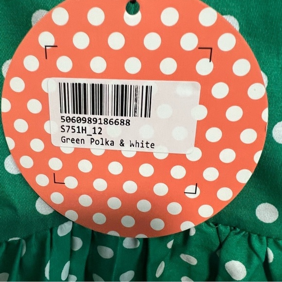 Dolly & Dotty Cindy Polka Dot Vintage Dress in
Dark Green, New with Tags - Picture 6 of 6